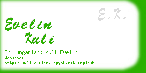 evelin kuli business card